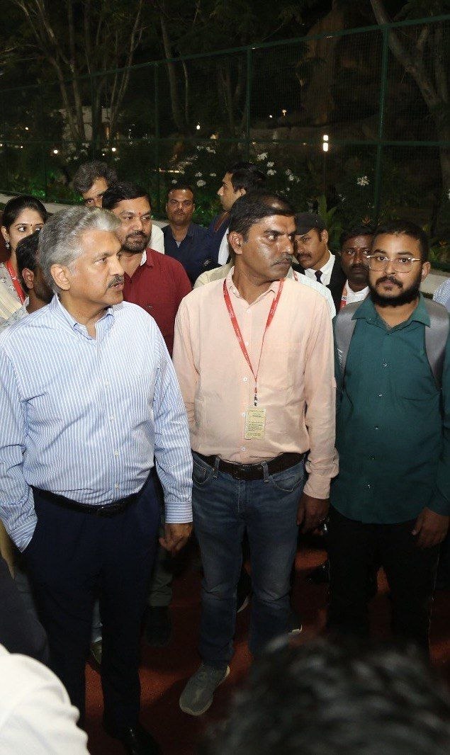 Ambresh Yadav with Anand Mahindra